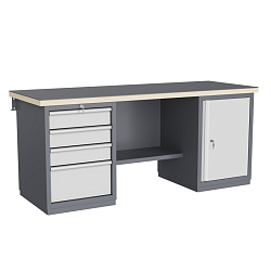 GRAND 205.47.4 Верстак металлический (двухтумбовый)